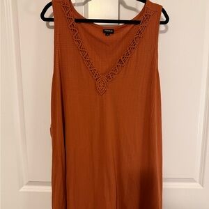 Torrid Women's Burnt Orange Sleeveless Top